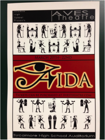 After months of preparation, students will perform “Aida”. They have stayed hours after school to prepare for the show. The performance will be held from March 20th to the 22nd in the Aves Theatre. Photo courtesy of Sarah Horne. 