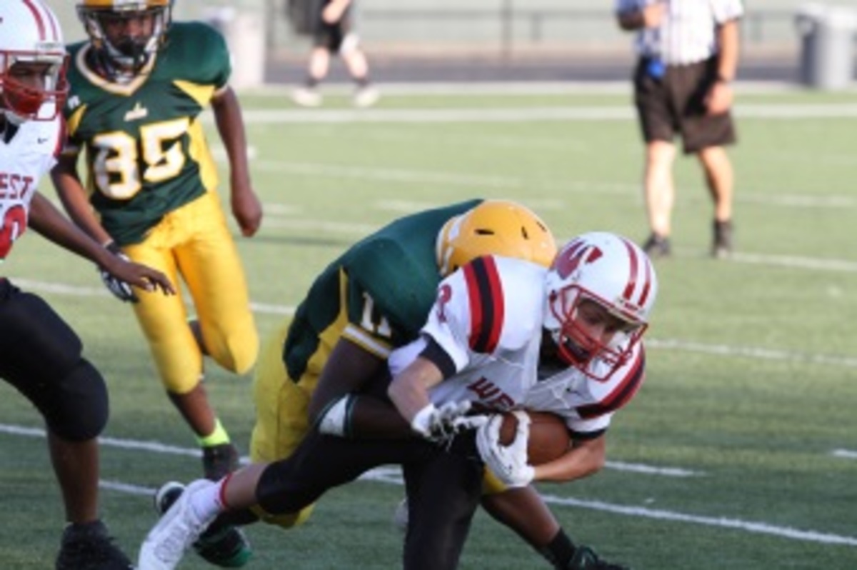 JV football and cheerleaders close the 2013 season