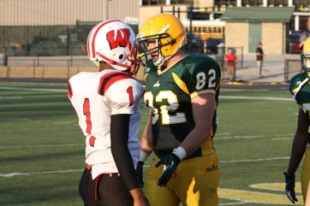 JV football and cheerleaders close the 2013 season