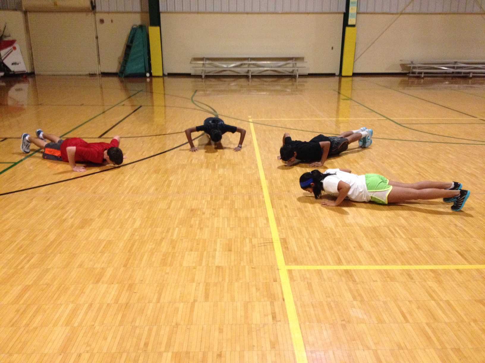 Tennis teams experience conditioning