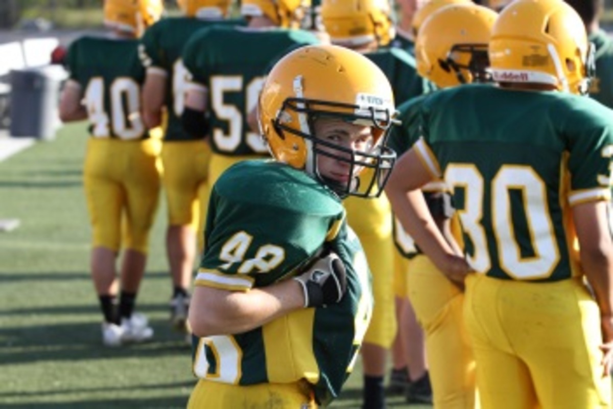 JV football and cheerleaders close the 2013 season