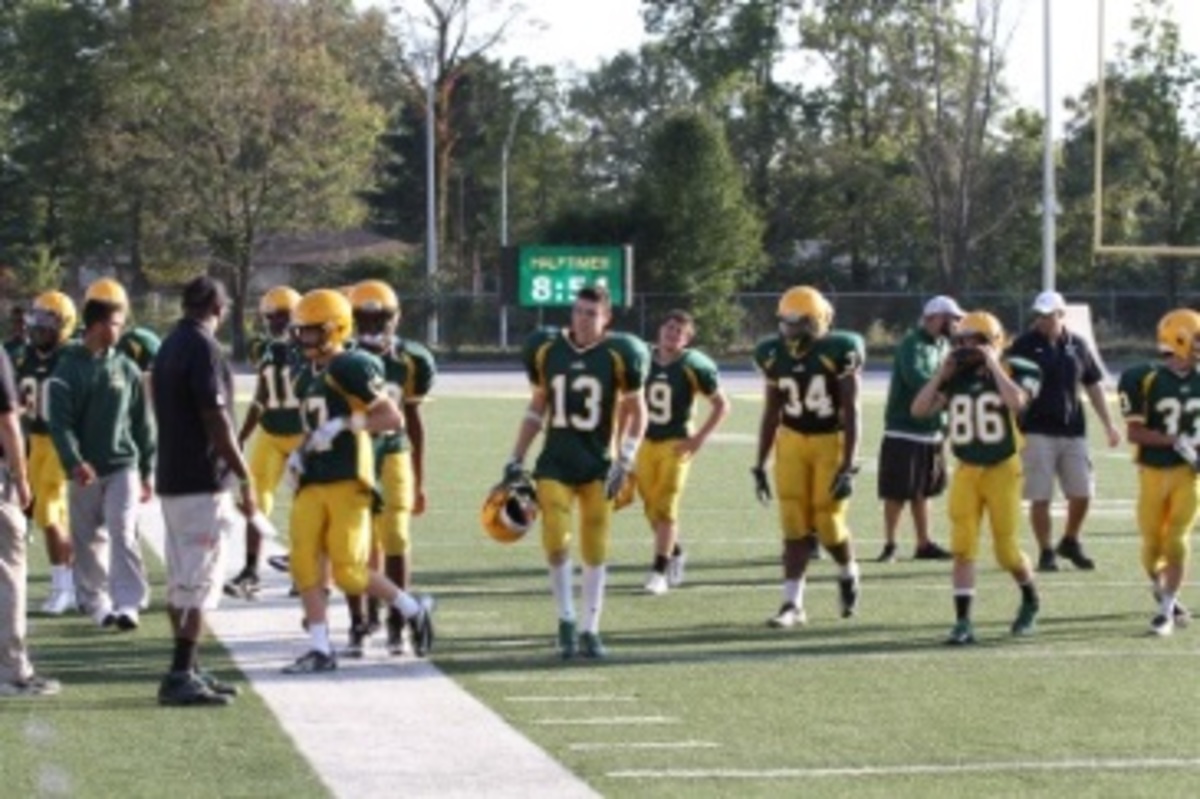 JV football and cheerleaders close the 2013 season