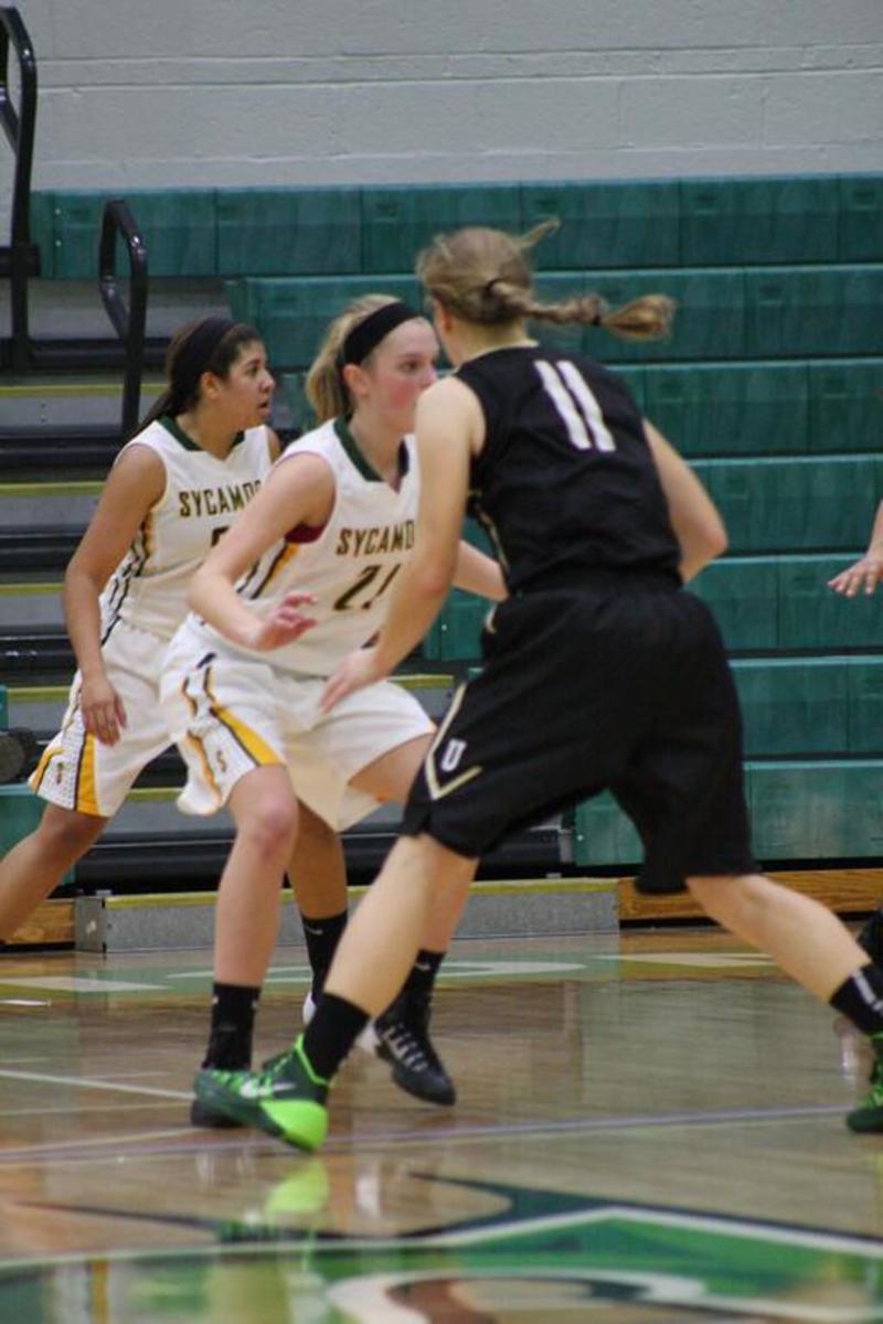 Girls Varsity basketball takes on Ursuline Academy