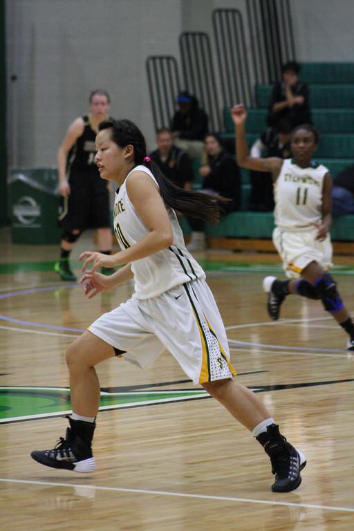 Girls Varsity basketball takes on Ursuline Academy