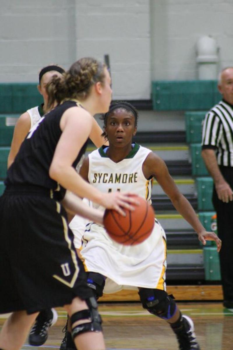 Girls Varsity basketball takes on Ursuline Academy