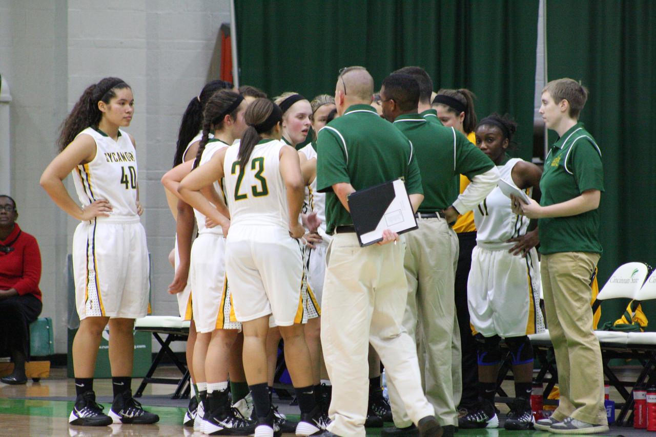 Girls Varsity basketball takes on Ursuline Academy