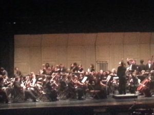 Playing to their fullest. The Sycamore high School orchestra anxiously awaits their performance. Admission  to the event is free.