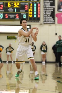 Kenny Wead, 10, passes the ball against Mason. Wead and the rest of the team have been on fire lately, winning 5 of their last six games