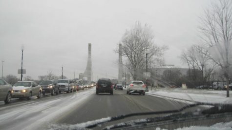 Gray skies ahead: college winter visit bit too realistic