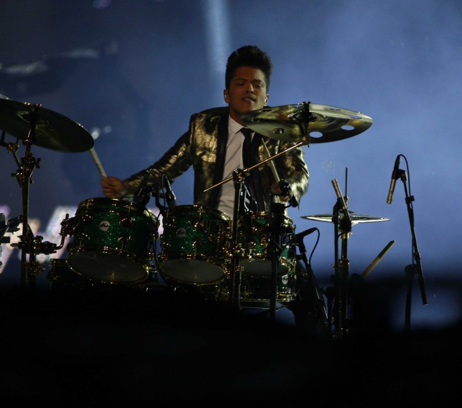 Bruno Mars opening up the half time at the Super Bowl was a bold move. At only 29 he was the main performer. Even though not everyone liked the performance it was still a huge step in his career. Photo curtsey of MTC photo.