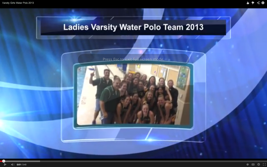 Varsity Girls Water Polo 2013