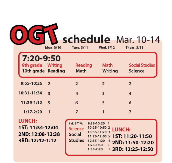 OGT Schedule