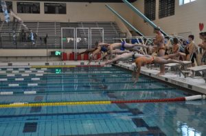 The Jose Cerda Aquatic Foundation works to support swimmers and water polo players. This is one of the clinics that they have created to help swimmers. “Student Council is so excited to be helping such a worthy and local cause,’ said Max Weiss, 10. Photos Courtesy of Mrs. Louisa Cerda 