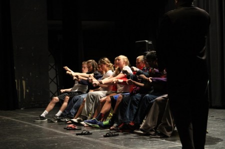 After Prom is an annual event that provides a safe way for students to celebrate once Prom is over. The hypnotist is shown here. He has come for the past couple of years and has been a hit.  Photo courtesy of McDaniel’s Photography  