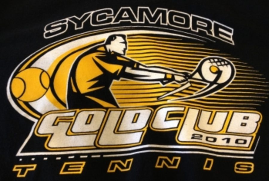 Sycamore tennis players do Gold Club each year to show the tennis coaches how much they play. Gold Club is a large decider on who makes the team. It is very important that the players do it. (Photo Courtesy of Alex Wittenbaum)