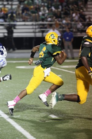 Greg Simpson, 12 will not be the quarterback for SHS next year. Jake Borman, 9 will lead the team next season in hopes of returning to the playoffs. SHS opens up the season at Walnut Hills on Aug. 29. Photo courtesy of McDaniel's Photography.