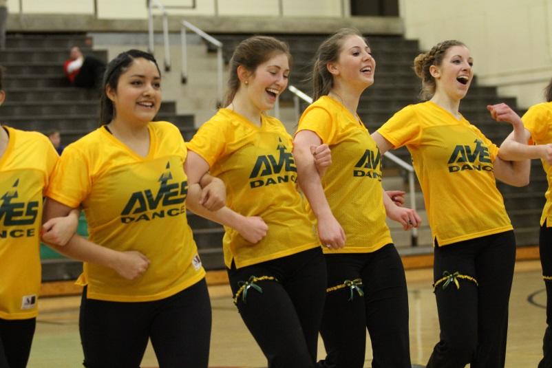 The seniors are performed at Senior Night for basketball, cheerleading and Flyerettes. There are 12 seniors leaving the Flyerettes. This leaves the seven remaining members with a large recruiting task. Photo courtesy of McDaniel’s Photography. 