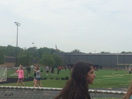 Many sophomores celebrated the end of the debates. After watching the finals, all the sophomores came out to the field and near the tennis courts . There was ice cream for everyone and on the field there were all types of balls and games for people to play with. Photo courtesy of Jordan Baker.