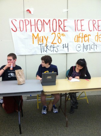The Sophomore Ice Cream Social is a grand fundraiser for Student Council. It helps them pay for various class events such as prom and graduation. In addition, it is fun for the participants.  Photo Courtesy of Elizabeth Rickert.