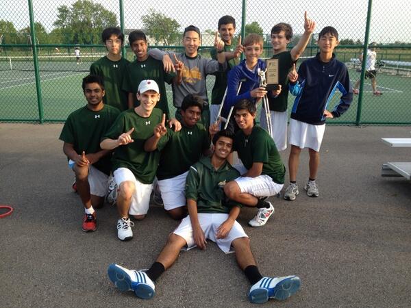 The Junior Varsity tennis team finished in first place in the Coaches Classic Tournament. The team will conclude the year with a 13-0 record. They also won the Centerville Doubles Tournament.