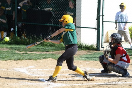 Batting continues to be a problem for the SHS team. They have sold defense and are able to keep the other team from scoring much. But batting needs to improve. Photo courtesy of McDaniel’s photography.  
