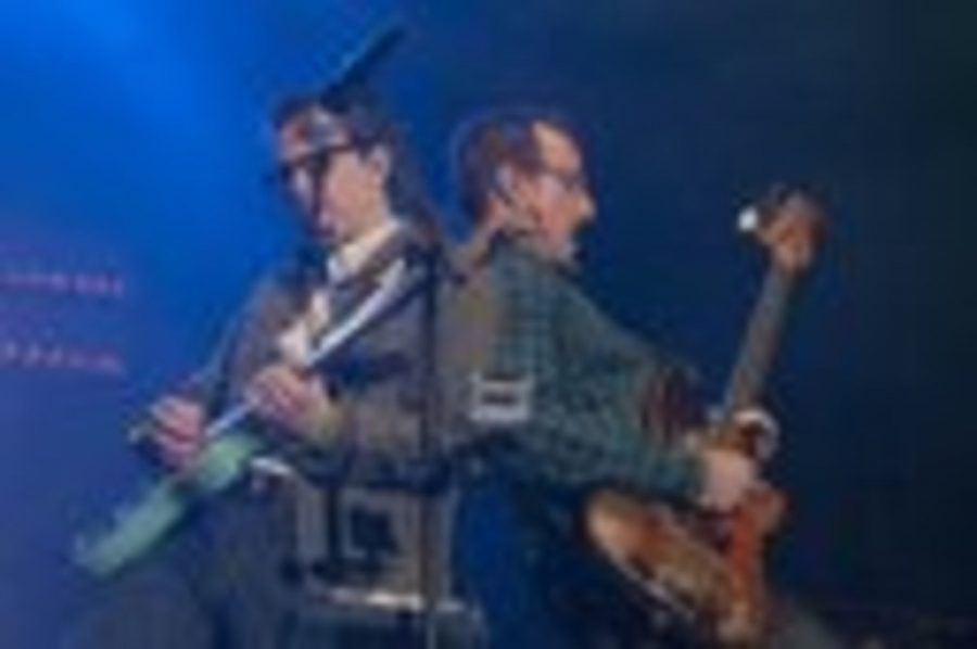 Rivers Cuomo and Scott Shriner of Weezer play back-to-back at a concert in Ontario. Their new album, “Everything Will Be Alright in the End”, has been a huge success with their fans. The band hopes to continue to appease their audience moving forward. 