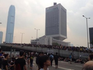 “Thousands of people have been gathering in the central districts of Hong Kong Island and Kowloon. The crowd consists of university and high school students, older adults and onlookers of all ages. The protests are massive, taking over the main highway that runs across downtown.” Subira Popenoe said.