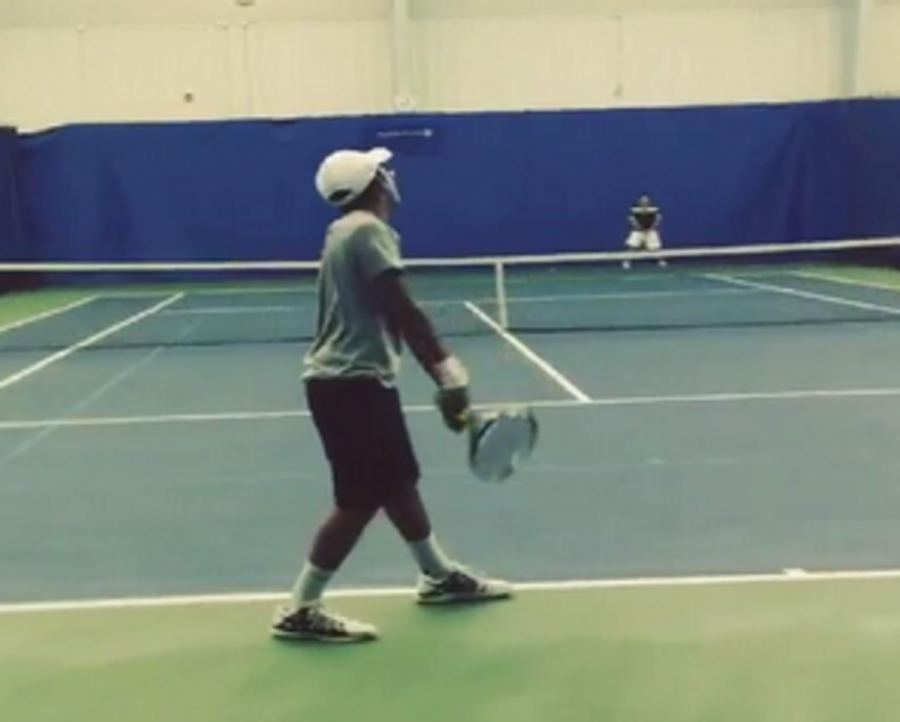   Photo courtesy of Neil Yejjey
Playing tennis over the off season also helps players acquire points.Conditioning serves to make sure that players are more fit than the opponents.  They also serve to find out who is dedicated to the program and who is not.