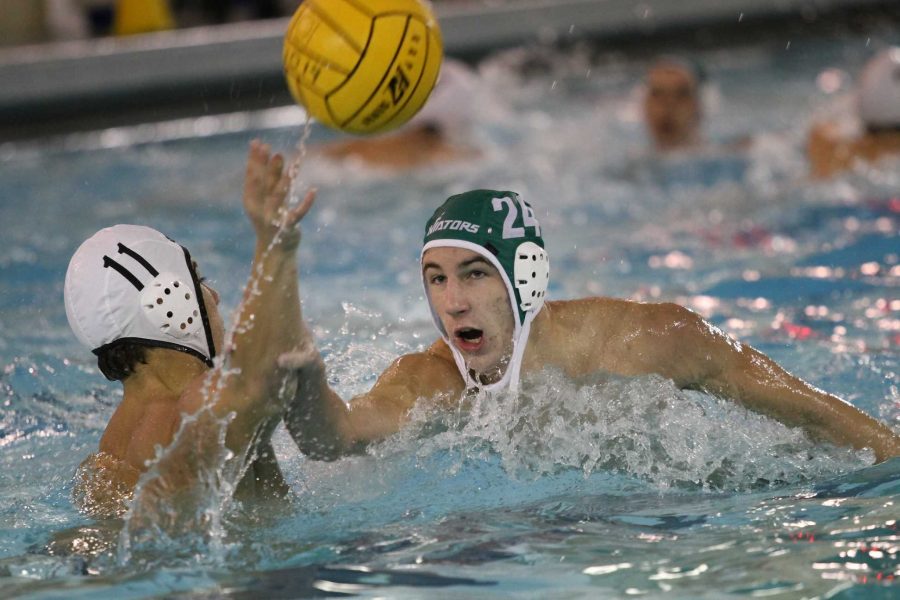 Senior captain Adam Ioas was the first player to be named to the Water Polo All State team since senior Mark Hancher in 2013. Ioas has started on Varsity since sophomore to senior year. He will look to play Club Water Polo in college. Photo courtesy of McDaniel’s Photography. 