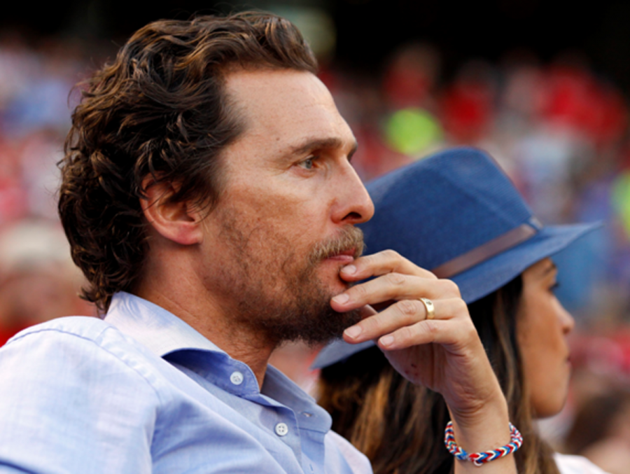    Actor Matthew McConaughey watches a baseball game earlier this year in Texas. McConaughey starred in Interstellar as Cooper. He has also had significant roles in recent hits like Wolf of Wall Street and Dallas Buyer’s Club. Photo by MCT 
Actor Matthew McConaughey watches a baseball game earlier this year in Texas. McConaughey starred in Interstellar as Cooper. He has also had significant roles in recent hits like Wolf of Wall Street and Dallas Buyer’s Club.
Photo by MCT