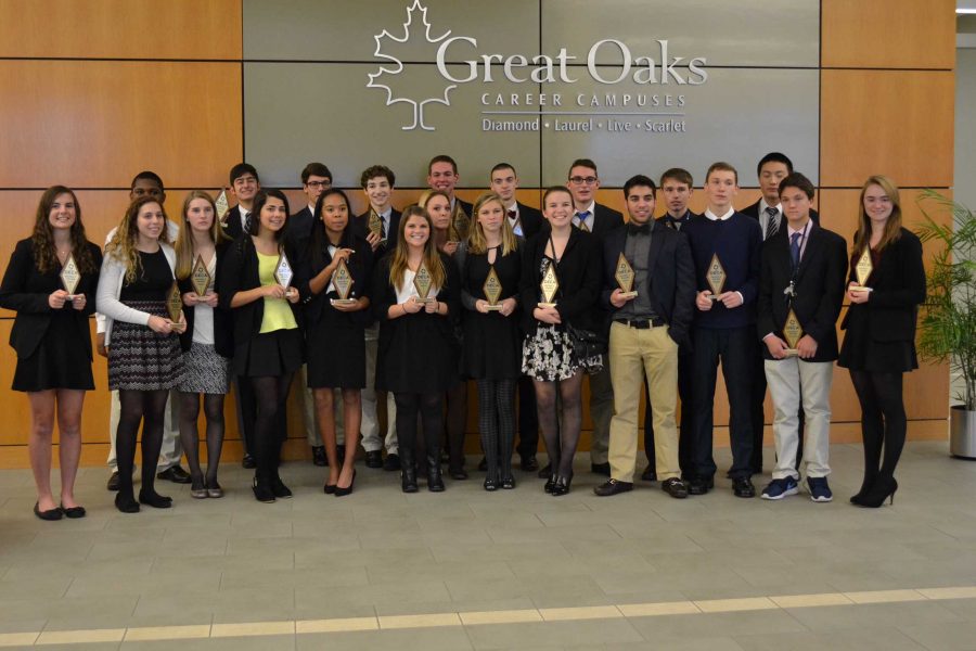 Marketing juniors had their first District competition on Dec. 5. The competition was held at Scarlet Oaks as the program is run through the Great Oaks program. There were a total of  22 Deca Diamonds won by SHS students and nine first place trophies.