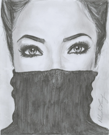 Shown above is an honorable mention pencil drawing from the Cincinnati Library’s Teen Drawing Contest by Melinda Looney Ho. Drawings are judged on creativity, style, drawing ability, and contest theme. The theme is fan art, from favorite books, movies, or shows. 