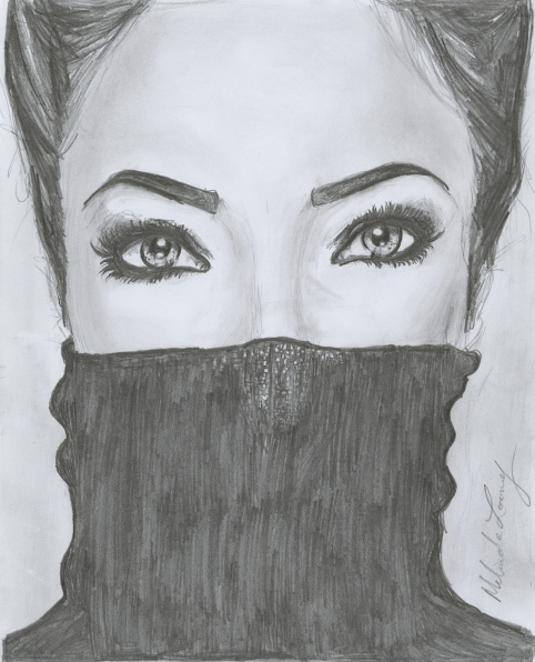 Shown above is an honorable mention pencil drawing from the Cincinnati Library’s Teen Drawing Contest by Melinda Looney Ho. Drawings are judged on creativity, style, drawing ability, and contest theme. The theme is fan art, from favorite books, movies, or shows. 