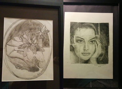 Shown above are two drawings. These were drawing three years apart, and you can tell. Progress can come quickly or take a very long time. Not giving up is very important.  