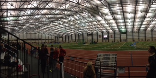 The team will compete at an indoor track complex similar to this one.  This was the location of their first meet, the Spire Institute.  Many indoor tracks are not standard, and vary in length. Photo courtesy of Meggie DiGiovanna.
