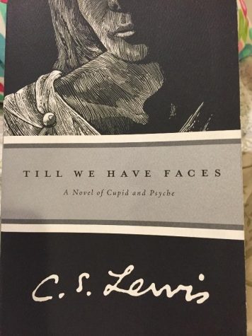 Cover of the Marina Books addition. C.S. Lewis studied Greek, Latin, classic and medieval works of literature. This work inspired him to create “Till We Have Faces.” Photo Courtesy of: Maddie Marsh