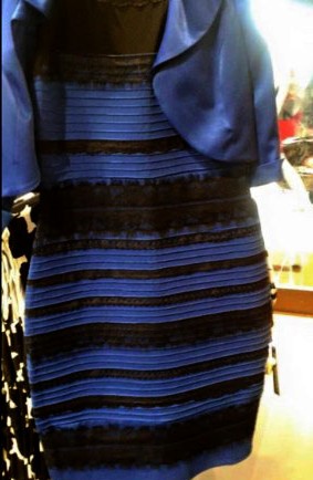 This eye-catching dress is now famous for causing such a debate online. Until now optical illusion like this has  never gotten such a strong reaction from people, even with perfect sight.However, Ophthalmologists (people who study eyes) have now found a logical reason to this phenoniumum. Image by Maddie Schramm