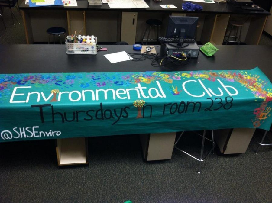 Environmental Club is a great way to give back. Participants  help recycle materials, as well as make SHS a greener place. You can stay up to date on news for Environmental Club on Twitter @shsenviro. Photo Courtesy of Karen Patrick