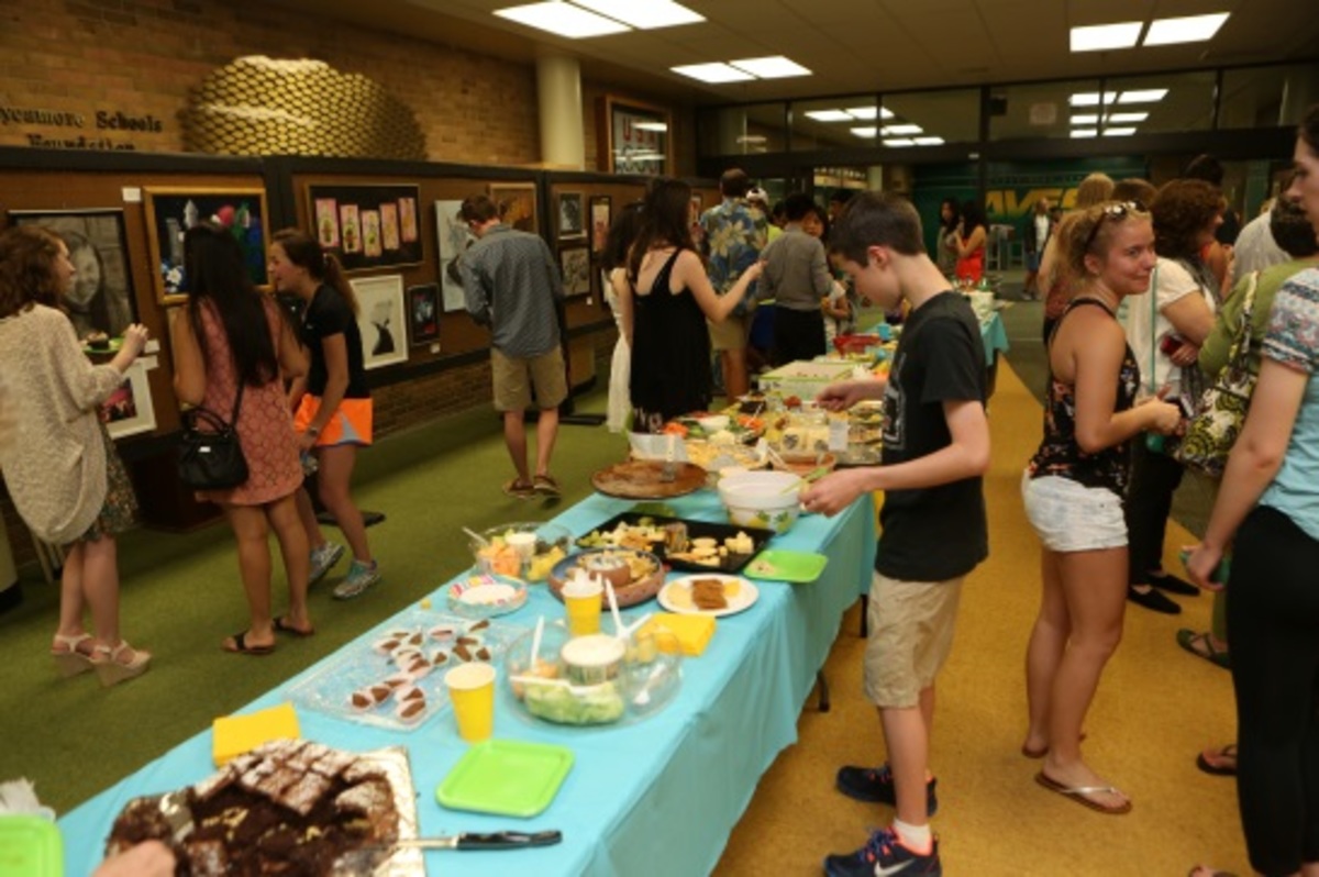 Seniors set down brushes, hang up work