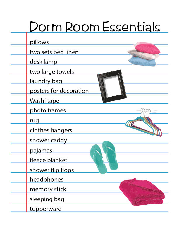 Dorm room checklist