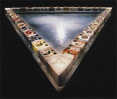 Judy Chicago's, The Dinner Party.