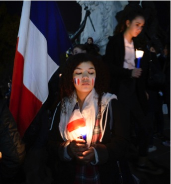 Thousands of people across the world are showing their support for France during this time.  According to The New York Times, President Obama has “pledged again that the United States would stand with the French as they pursue the terrorist who killed at least 129 people and wounded hundreds more.” 
Seven of the eight attackers died, and authorities are seeking the last attacker.