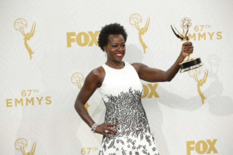 Viola+Davis+poses+backstage+at+the+67th+Emmy+Awards.+Playing+the+lead+role+of+%E2%80%9CHow+to+Get+Away+with+Murder%2C%E2%80%9D+Davis+became+the+first+African-American+actress+to+win+an+Emmy+for+best+actress+in+a+drama.%0ADavis+delivered+a+powerful+speech+about+opportunities+for+black+women+in+the+film+industry.+%28refer+to+link+above%29%0A