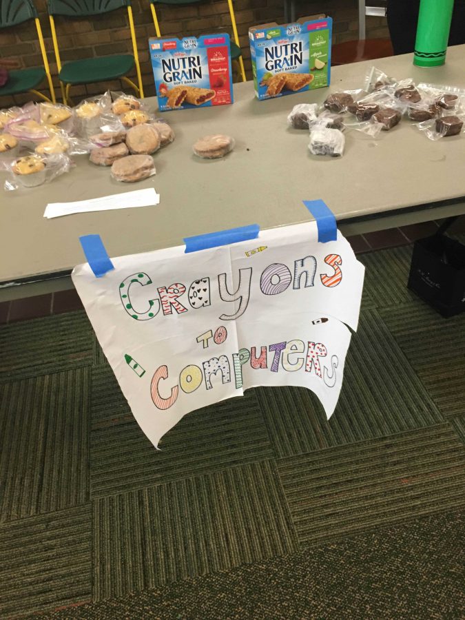 Volunteering at the wrestling tournament is one of the main events the Crayons to Computers Club goes to to raise money. Selling cookies, brownies, and muffins, the Club is almost ready to go volunteer. The members are really excited for the first tournament of the year.