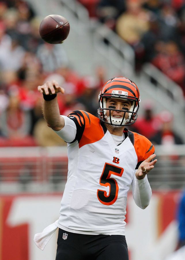 Bengals+quarterback+AJ+McCarron+throws+a+pass+against+the+San+Francisco+49ers+on+Sun.%2C+Dec.+20.+This+was+one+of+the+last+games+the+Bengals+played+in+and+won+before+round+one+of+the+playoffs+against+their+archrival%2C+the+Pittsburgh+Steelers.+The+Cincinnati+football+team+lost+in+a+bitter+defeat+to+their+opponents+on+Sat.%2C+Jan.+9%2C+2016%2C+with+a+final+score+of+18+to+16.+