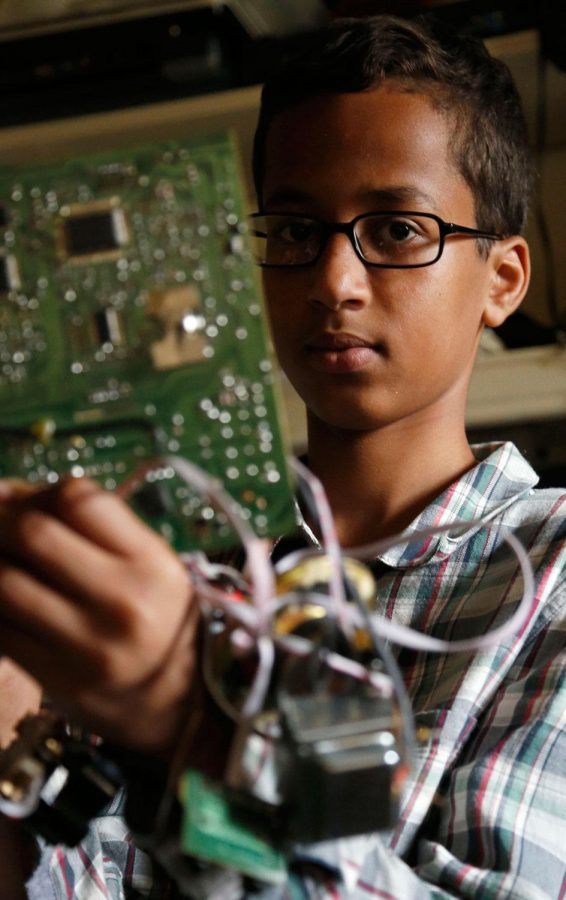 African-American Muslim student Ahmed Mohammed was taken into custody on Monday, Sept. 14, 2015. He brought to school with him a homemade clock that his teacher mistook for a bomb. Mohammed was released shortly after authorities discovered the contraption posed no threat.