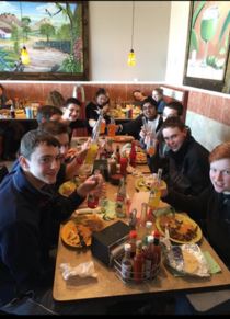 Students enjoy their time at the restaurant. The atmosphere is relaxed and melo. Each student got their own chips and salsa, choice of a main entree, and a dessert which they made themselves. 