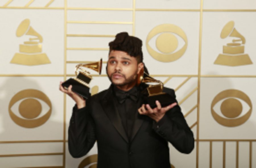 R%26B+artist%2C+The+Weeknd%2C+took+home+two+awards+for+best+R%26B+performance+and+best+urban+contemporary+album.+He+has+had+a+successful+year+with+the+release+of+his+most+recent+album%2C+%E2%80%9CBeauty+Behind+the+Madness.%E2%80%9D+This+year%E2%80%99s+Grammy+awards+was+also+held+on+his+birthday.%0A