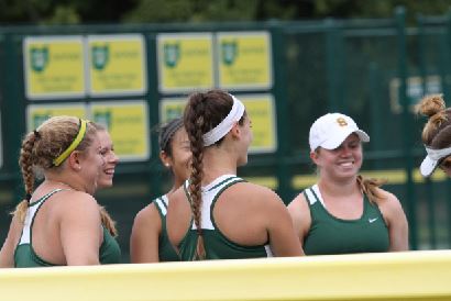 Varsity tennis hits way into senior night