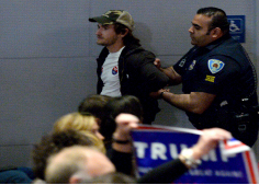 Recently, Trump rallys have often broken out in riots. Protesters are escorted out at almost every rally. Trump was even attacked at one rally.